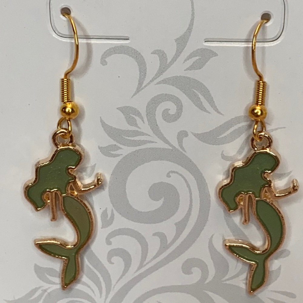 Mermaid Beach Theme Dangling Earrings